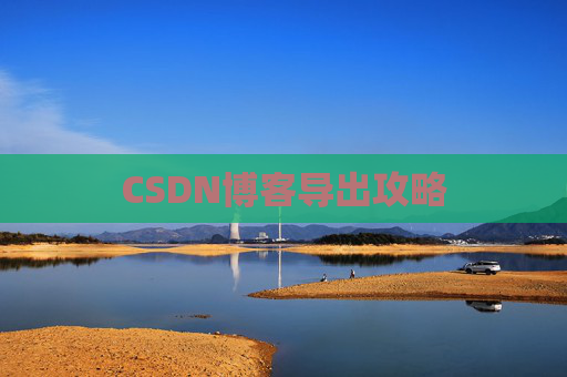 CSDN博客导出攻略
